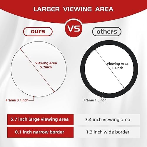 10X Magnifying Mirror with 3 Suction Cups - 6'' Stick on Makeup Magnification 10X Travel Magnified Mirror Portable Handheld Magnification and Tweezers Set for Travel, Makeup, Bathroom