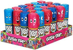 Push Pop Candy Lollipops - Individually Wrapped Variety Candy Party Pack - 24 Count Lollipops in Assorted Fruity Flavors - Fun Candy for Gifts, Celebrations, Party Favors, Gift Baskets, & Birthdays