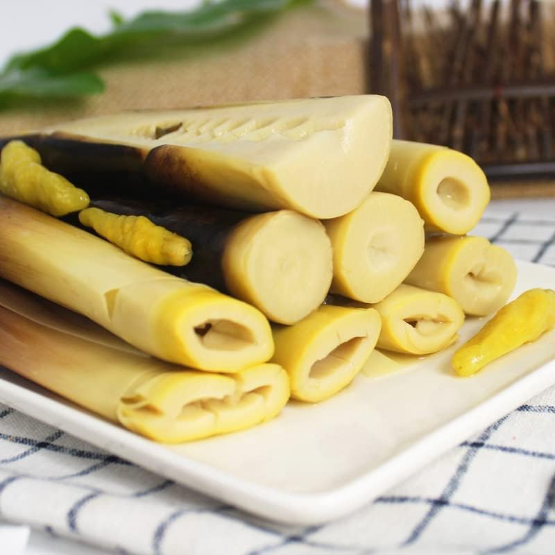 Spicy Chinese Snacks, Fresh Bamboo Shoots, 230g/bag, Hand Peeled Bamboo Shoots, Spicy and Crispy Bamboo Shoots, Snack Gift Pack, Spicy Snacks, Spicy Strips (Pickled Pepper,1 pack)