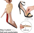 Ball of Foot Cushions, Metatarsal Pads Women, Forefoot Pads Stop Feet from Sliding Forward, Non-Slip Weight Shifting Comfort Insoles Inserts Pad for High Heel Shoes, Metatarsalgia Pain Relief（4 Pairs