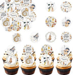 36PCS Edible Musical Instrument Cupcake Toppers Wafer Paper Music Symbol Cake Picks Music Concert Cake Topper Guita Piano Violin Cupcake Picks for Concert Theme Party Decor (Musical)