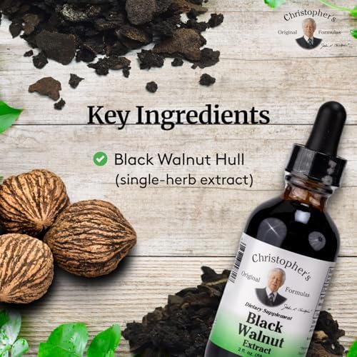 Christopher's Original Formulas Black Walnut Extract, Herbal Liquid Supplement, 2 oz
