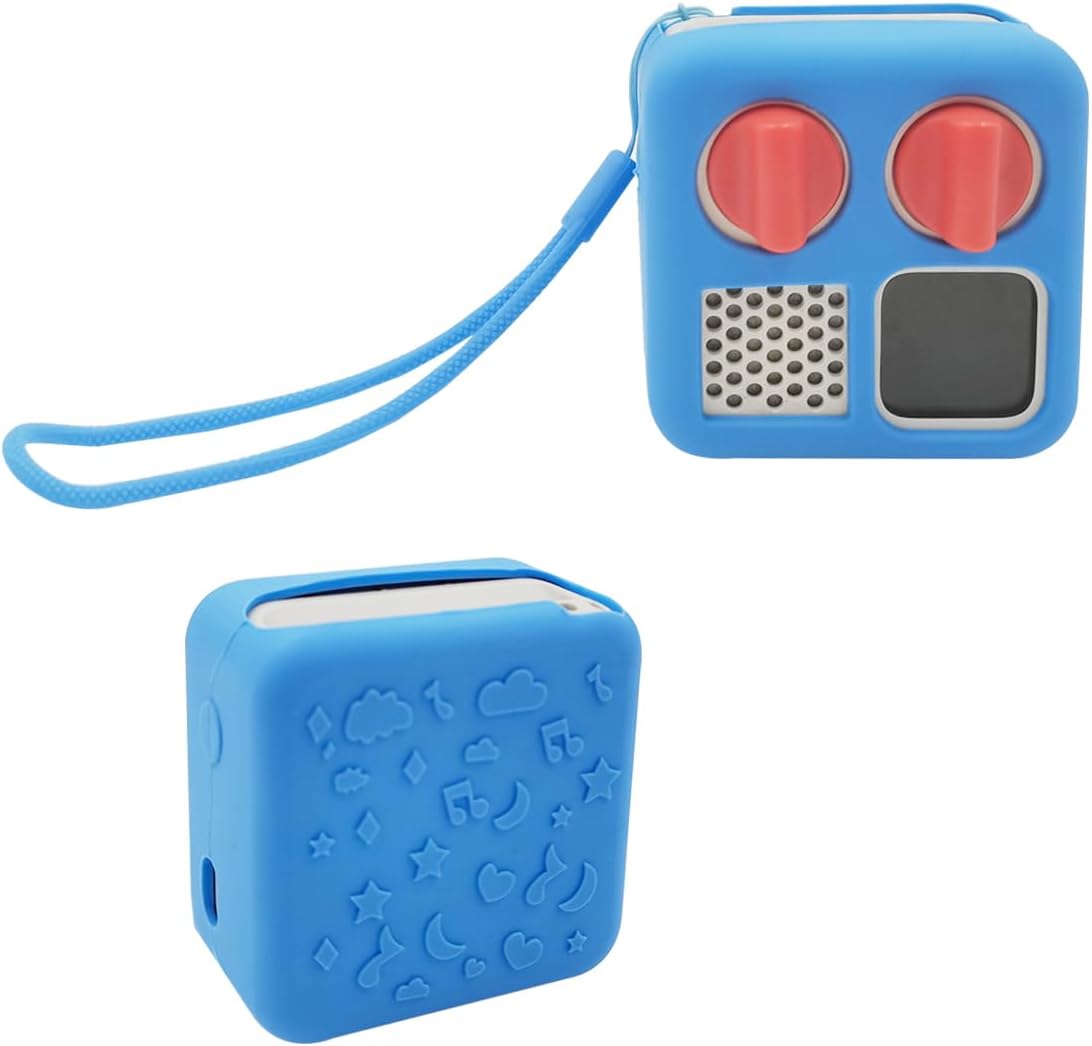 Anti-Slip Silicone Cover for YOTO Mini Audio Player, Protective Sleeve Case for Mini Player; Accessory for Kids Music Players (Case Only) (Blue)