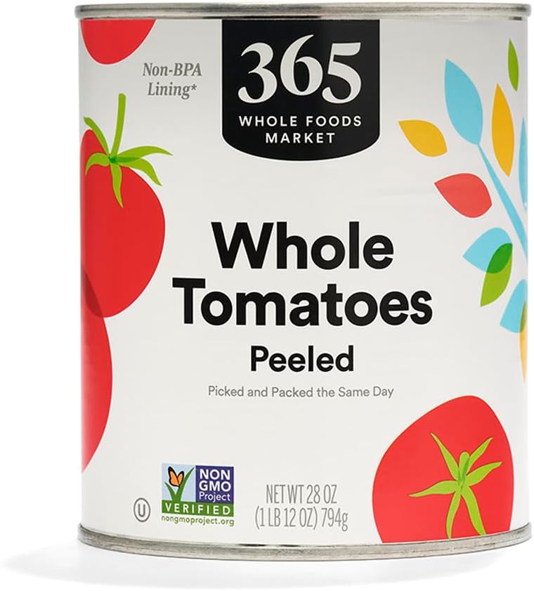 365 by Whole Foods Market, Whole Tomatoes Peeled, 28 Ounce