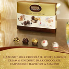 Ferrero Collection Chocolate Gift Box Grand Assortment, Hazelnut, Dark, Coconut, Almond, and Cappuccino Holiday Box of Chocolates Gifts, Christmas Candy, 24 Count, 8.7 oz