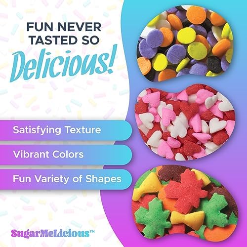 SugarMeLicious Baby Duck Candy Quin Sprinkles for Birthday Cakes, Cupcakes, Cookies & Desserts, (Ducks, 2oz)
