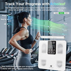 arboleaf Scale for Body Weight, Smart Scale with BMI, Body Fat, Muscle Mass, Upgrade 50+ Metrics Full Body Composition Analyzer, 8-Electrode High Precision Digital Bathroom Scale, Bluetooth Sync