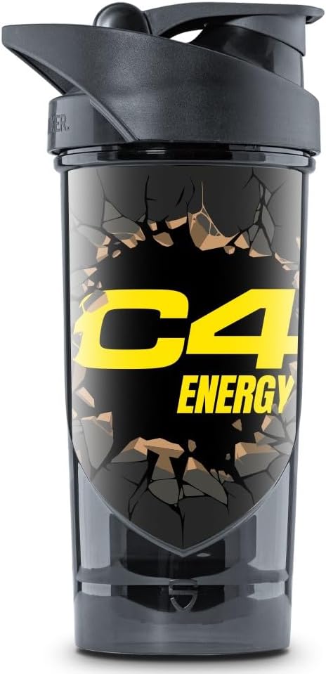 Cellucor Dietary Supplement Shaker with Strainer and Leak Guard for Superior Mixing, 700ml Capacity, Leak-proof Lid Design, BPA Free, Odor and Scratch Resistant Made