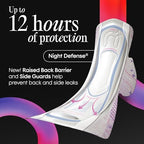 Kotex Ultra Thin Overnight Pads with Wings, Extra Heavy Absorbency, 34 Count (Packaging May Vary)