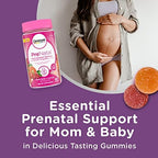 Centrum Prenatal Multivitamin Gummies with DHA and Folic Acid, Mixed Berry and Orange Flavors - 60 Count, 30 Day Supply