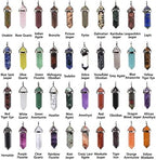 Justinstones Crystal Healing Hexagonal Point Chakra Reiki Pendant Beads Lot