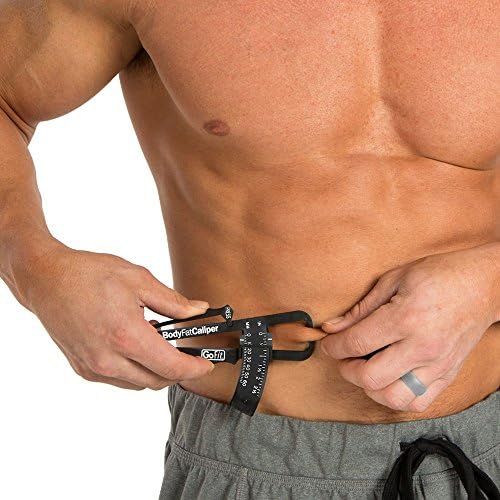 GoFit Accurate Body Fat Caliper - Charts and Instruction Manual,Black,GF-Cal