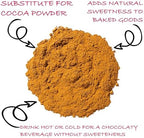 Worldwide Botanicals Organic Carob Powder, Medium Roast – 1 lb – Caffeine Free Cocoa Alternative – Low Fat Super Food with Natural Sweetness– Gluten Free, Kosher, 16 ounces
