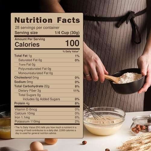 Graham Flour For Baking - 30 Ounce Bag - Product of USA - Stone Ground Whole Wheat Flour - Great for Homemade Graham Crackers or as Whole Wheat Bread