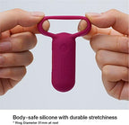 TENGA TSV-003 Smart Vibe Vibrating Ring, Stimulating Rechargeable Couple's Vibrator, Carmine