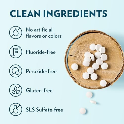 EcoFam Toothpaste Tablets – Bubblegum | Nano Hydroxyapatite Toothpaste Tablets Kids - Chewable - Made with Xylitol | Fluoride Free l 90 Tabs
