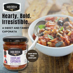 CASA SICILIA Eggplant Caponata, 180 gr, Product of Sicily, Italy (Pack of 1)