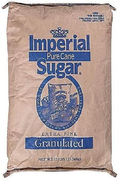 Imperial Sugar Granulated Sugar, 25 Pound
