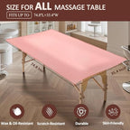 Massage Table Cover for Esthetician Beds, Reusable PU Leather Lash Bed Cover Well Protected Massage Bed in Therapy Facial Spa Tattoo Beauty Salon, Waterproof Wax Sheet Easy to Wipe Oil Stains