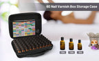 Essential Oil Storage Organizer,60 Bottle EVA Essential Oil Case Essential Oils Box,Essential Oil Storage Carrying Case Holds 5ml- 15ml For Doterra & Young Living,Come with Labels & Bottle (Black)