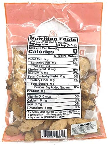 Sliced Dried Galangal Root (7 Ounces) Product of Thailand