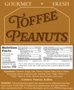 Toffee Peanuts – Crunchy Candy-Coated Sweet Nuts & Candied Peanuts in Rich English Toffee, Sweet & Salty Gourmet Peanut Snack, Made in USA, Resealable Party Size Bag, 2.25 Pounds (36 ounces)