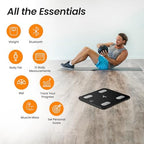 Scale for Body Weight, Accurate Weight Scale with LCD Display, Capacity upto 400 lbs, Smart BMI Scale, High Accuracy Digital Bathroom Scale, 18 Body Composition Analyzer Sync with Fitness App