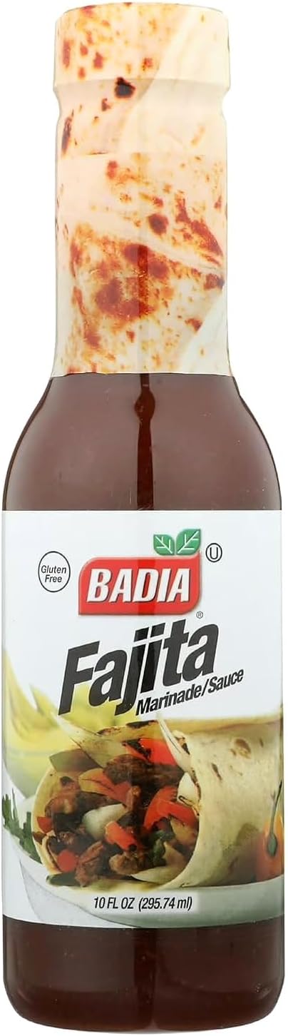 Badia Fajita Marinade, 10 fl oz – Zesty Citrus & Spice Blend for Chicken, Steak, and Grilled Vegetables