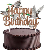 Mallard Duck Cake Topper Mallard Duck Happy Birthday Cake Topper Duck Hunting Birthday Decoration for Duck Theme Birthday Party Supplies