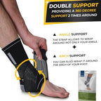 NeoTech Care Adjustable Ankle Support Brace (Black, Size L, 1 Unit)