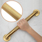 Shower Grab Bar, 2 Pack 16 Inch Gold Bathroom Grab Bar, 1.25" Diameter 304 Stainless Steel Anti-Slip Grab Bars for Bathtubs and Showers, Handicap Shower Grab Bar for Seniors Elderly