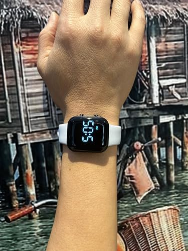 Vibrating Alarm Watch, Potty Training Wristband Rechargeable Pill Reminder Watch with Timer and 15 Daily Alarms