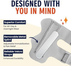 Dr. Frederick's Trigger Finger Splint - 2 ct - HSA/FSA - Index, Middle & Ring Fingers - Padded Brace for Arthritis, Mallet Finger, Tendonitis - Adjustable, Doctor-Developed - Regular Gray