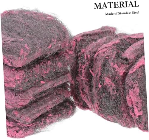 10 Pack Brushing Pot Wire Ball Wire Brushes for Cleaning Scrubber Dishwashing Sponges Wire Wool Pad Grease Cleaning Steel Utensils Dish Sponge Scourer Wire Sponge Steel Sponge Pans