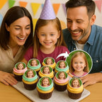 30 PCS Custom Edible Girl Cupcake Topper
