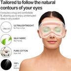 Sleep Mask Silk Eye Mask for Sleeping, Eye Cover Soft Satin Blindfold Adjustable Strap, Satin Blackout for Men & Women, Super Soft Eyeshade for Night Sleeping (Black)