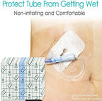 Waterproof Shower Protector Bandage 10x12 inch for Large Port Surgery Incisions Guard Tattoo Second Skin Healing Aftercare Cover Bath Patch Transparent Film Clear Adhesive Wounds Dressing (Pack of 25)