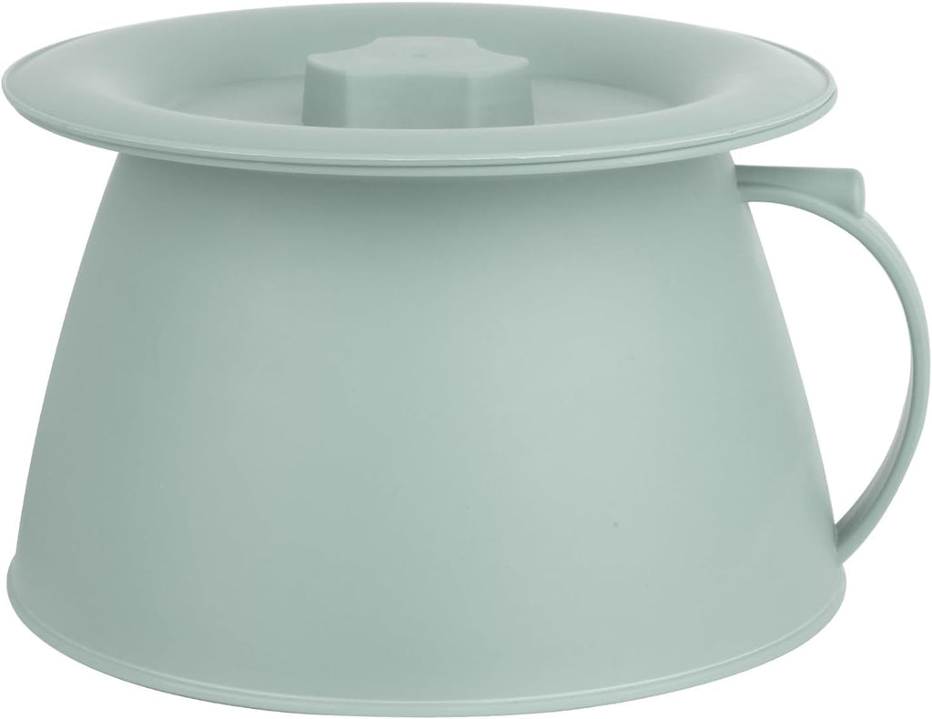 Chamber Pot Bedpan Urinal Bottle Urine Pots Potty Pee Bucket Bedside Urinal with Lids to Prevent Odors, Suitable for Kids, Women and Men (Green)
