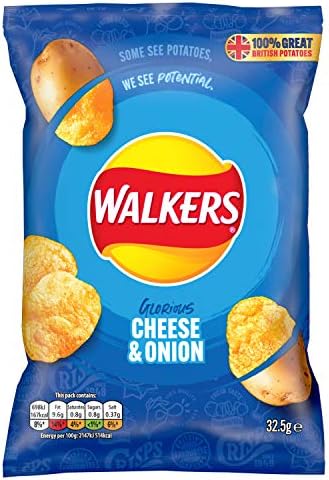 Walkers Cheese and Onion 32.5 g (Pack of 48)