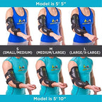 BraceAbility Cubital Tunnel Syndrome Elbow Brace | Splint to Treat Pain from Ulnar Nerve Entrapment, Hyperextended Elbow Prevention and Post Surgery Arm Immobilizer - L (LARGE/X-LARGE)