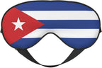 Cute Cuba Flag Sleep Mask for Women Men Soft Breathable Eye Mask with Adjustable Strap for Home Bed, Sofa, Travel