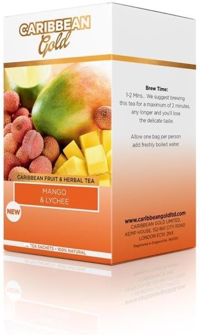 Caribbean Gold Fruit and Herbal Teas (Mango and Lychee)