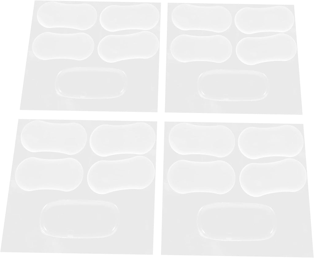 Veemoon 20pcs Silicone Toilet Seat Bumper Pads Durable Cushioning Gasket for Bidet Attachments Shock-absorbing Design with Strong Adhesive for Easy Installation