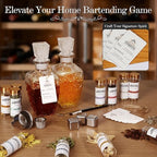 Alcohol Infusion Kit for Infusing Whiskey, Gin, Vodka, Tequila, Rum - DIY Your Own Flavored Spirits with Natural Ingredients - Anniversary, Birthday Gift for Men, Husband