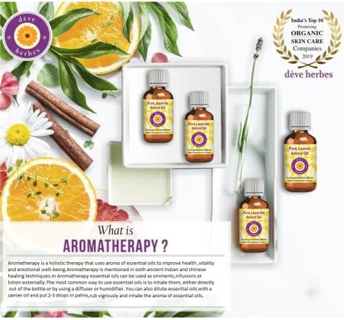 Deve Herbes Pure Sugandha Kokila Essential Oil (Cinnamomum glaucescens) Steam Distilled (Pack of Five) 100ml X 5 (16.9 oz)