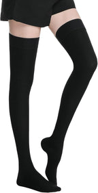 20-30mmHg Medical Thigh High Compression Stockings for Women & Men,Closed Toe Graduated Compression Socks,Circulation Pressure Stockings for Varicose Veins，Edema, DVT