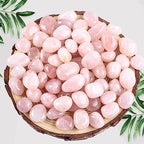 3lb Natural Bulk Rose Quartz Tumbled Polished Stones Crystal Set Quartz Stone Kit Real Raw Stones for Home Decoration Reiki Gifts Energy Therapy Beginners-Stone Size 15-30MM