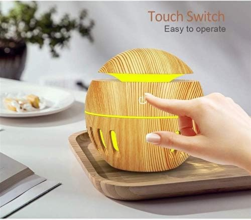Essential Oil Diffuser, 130mL Aromatherapy Oil Diffuser with 7 Color Lights, Quiet Humidifier for Bedroom Home Office