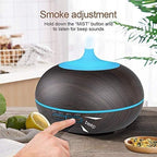 Bracket Light Diffuser Air Humidifier Mute Led Light Mist Nebulizing for Home Ultrasonic Essential Oil Aroma Portable Air Humidifier Purifier Aroma Diffuser Steam Atomizer Cool Mist,Brown