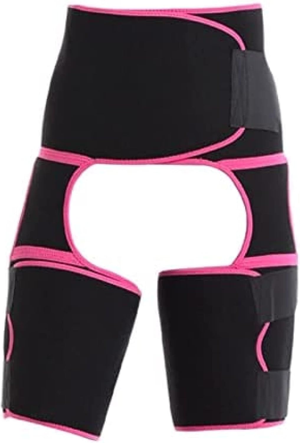 Hip Groin Support for Men & Women, Hip Brace Thigh Compression Sleeve, Injury Strap for Pulled Muscle Strain for Hip Pain Relief Fits Both Leg,Pink,Medium